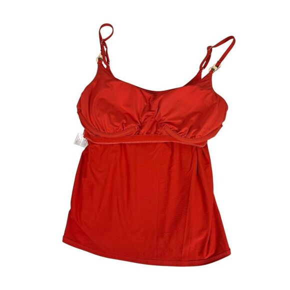 Michael Kors Small Layered Underwire Tankini Shirred Bottoms size Large - Picture 5 of 16